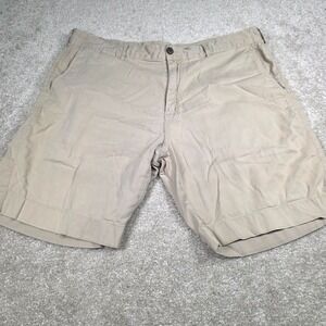 Faherty Chino Shorts Men 36 Khaki Tan Stretch Casual Outdoor Active Vacation